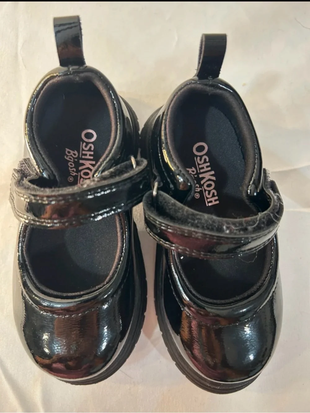 OshKosh B'gosh Little Girls Black Patent Mary Jane Shoes